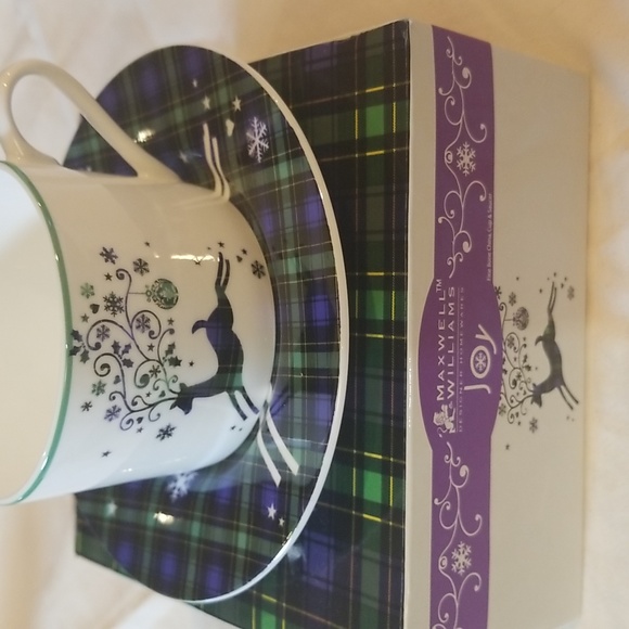 MAXWELL WILLIAMS  green designer home ware 2 piece cover decor jumping Deer - Picture 5 of 5